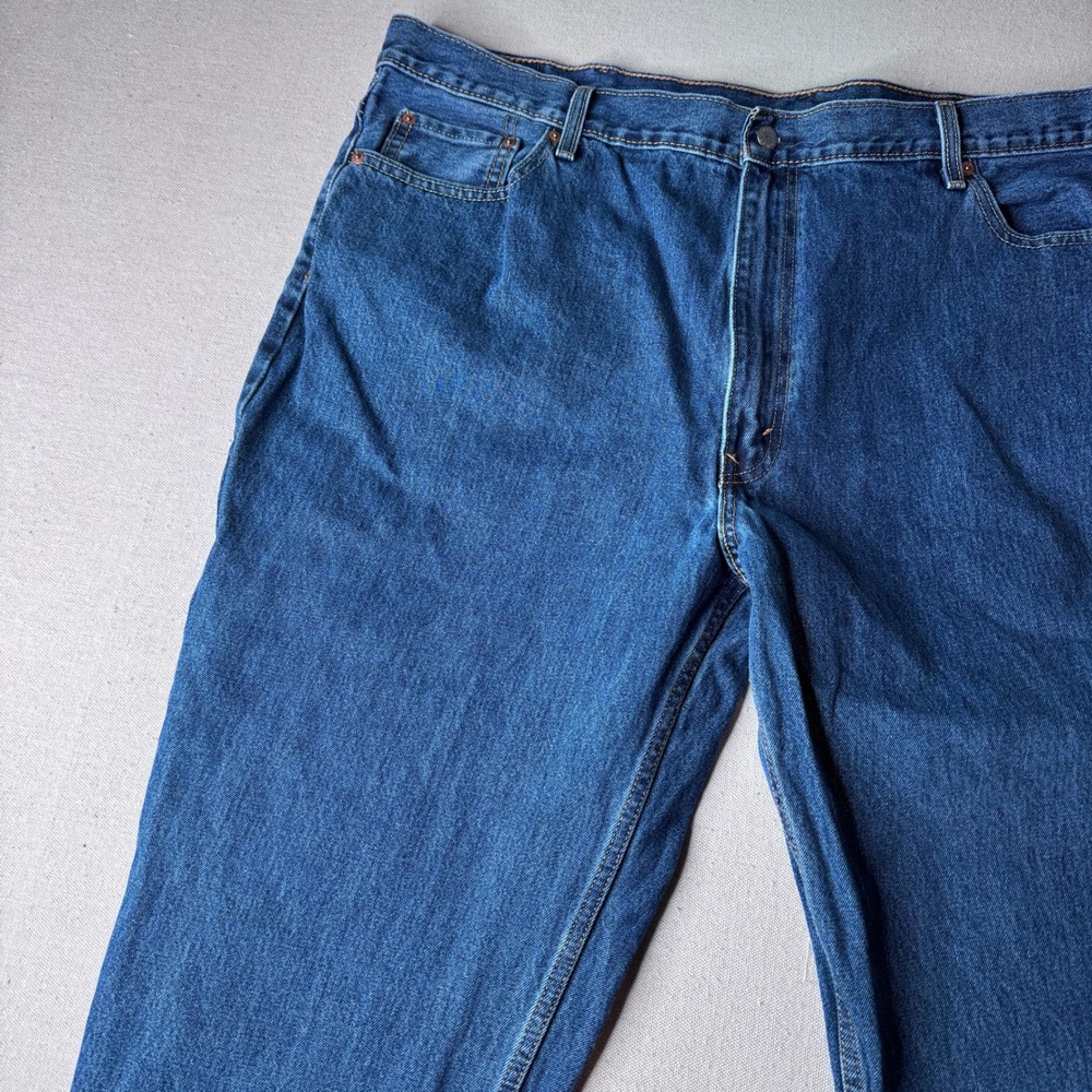 Levis 550 Relaxed Fit Tapered Legβ Jeans Mens 48x23 Medium Wash Blue (Hemmed)
